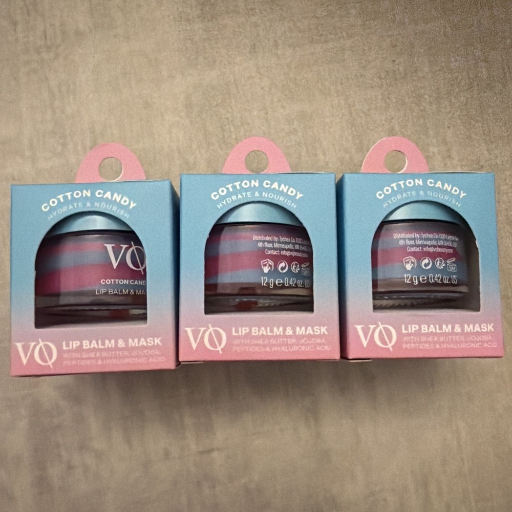 Vitamasques Hydrate & Nourish Lip Balm & Mask Pack of 3 Cotton Candy